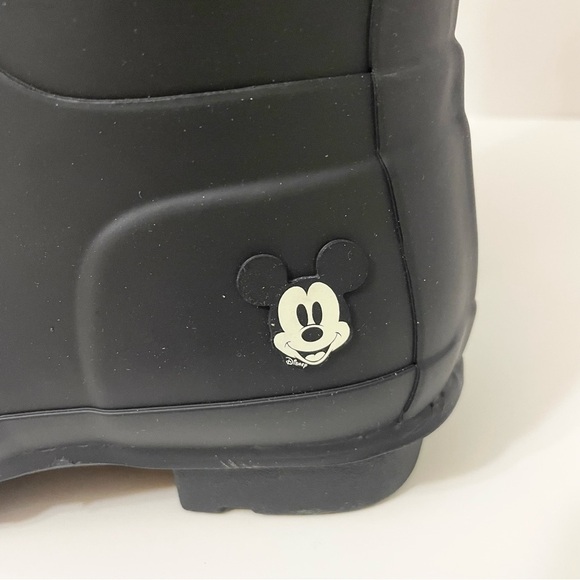 Hunter Disney Mickey Mouse Black Rain Boots Womens Size 5 - Picture 2 of 14